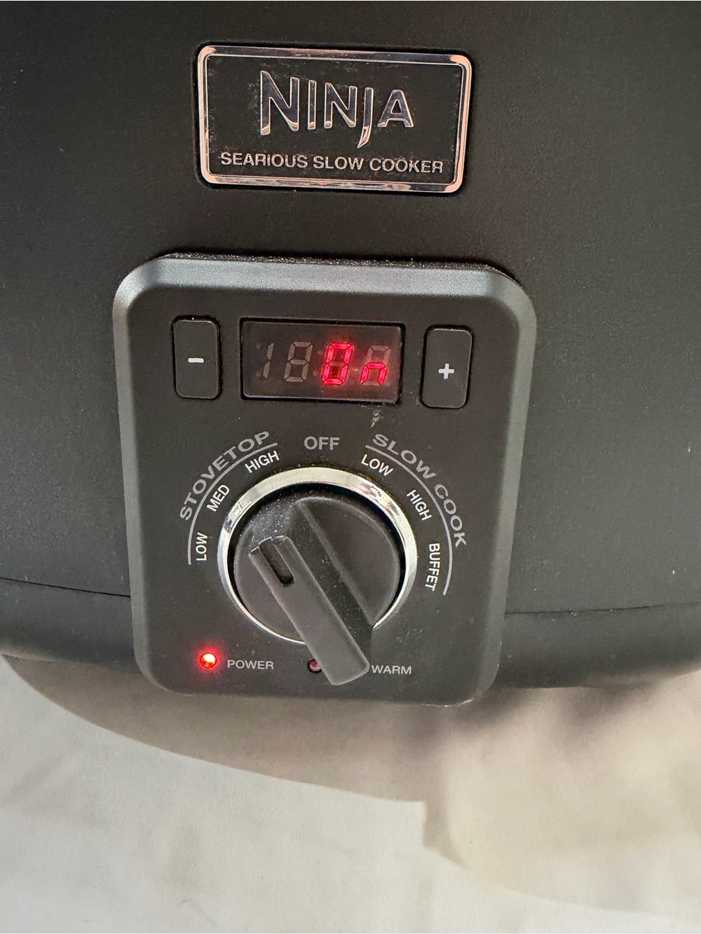 Ninja Black Multi-Function Slow Cooker Control Panel - Picture 2 of 3